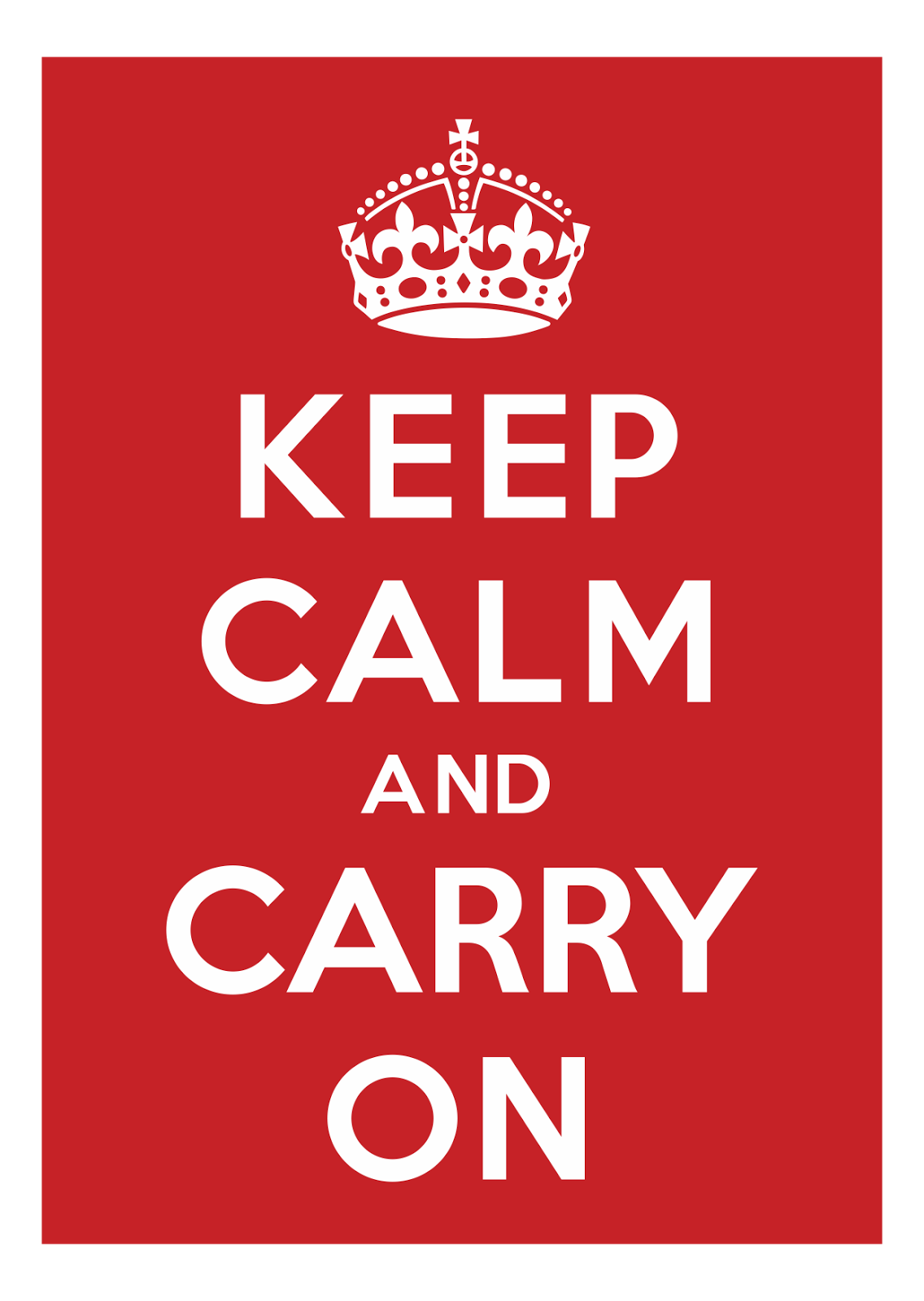 Keep Calm and Carry On